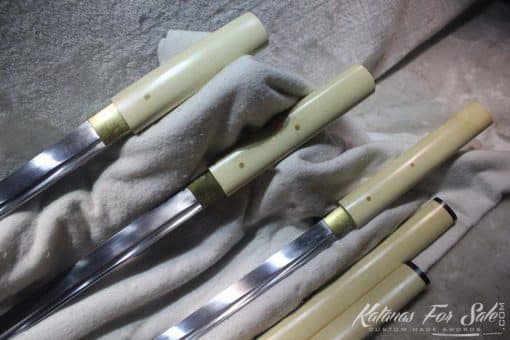 1060 Carbon Steel Heat Tempered Lacquered Bamboo Shirasaya Set - Image 8
