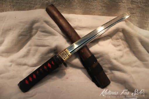 T10 Clay Tempered Ninja Tanto With Copper Tsuba - Image 8