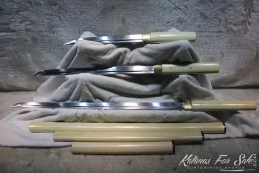 1060 Carbon Steel Heat Tempered Lacquered Bamboo Shirasaya Set - Image 15