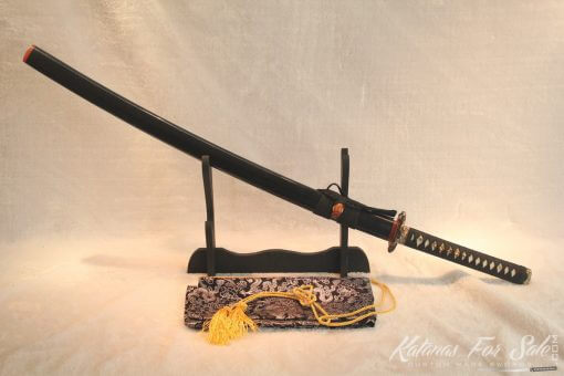 T10 Folded Clay Tempered Carbon Steel Katana HQ Copper Fittings Buffalo Horn Saya - Image 14