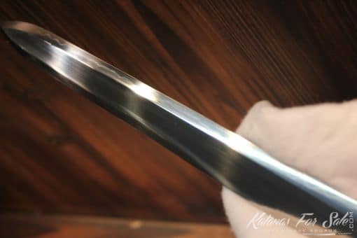 T10 Clay Tempered Chinese Zhi Jian Sword Double Edge, Sharpened Full Brass Fittings - Image 9