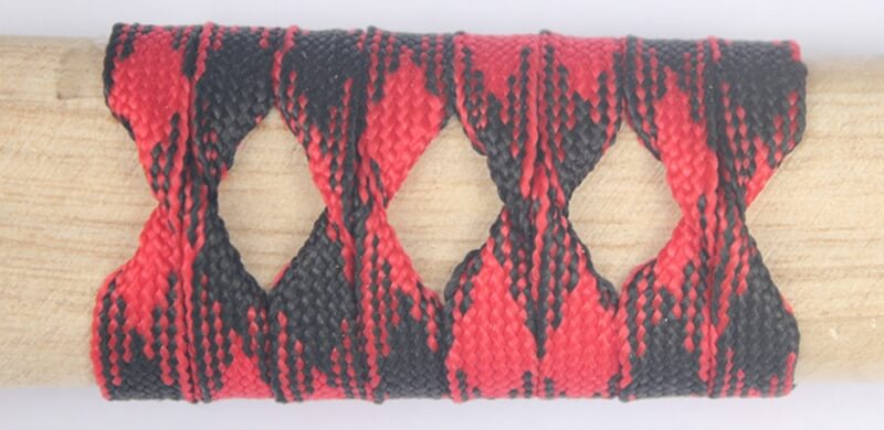 Black and Red Silk