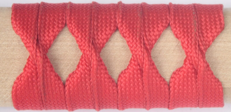 Nacarat red silk