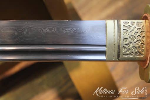 T10 Folded Clay Tempered Double Edge Katana - Image 9