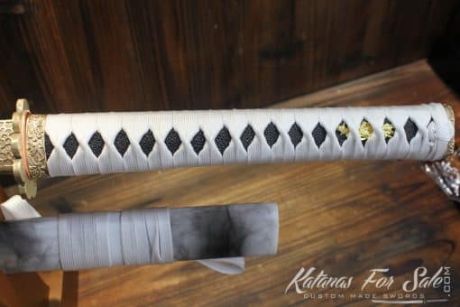 T10 Folded Clay Tempered Double Edge Katana - Image 6