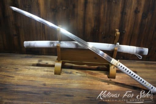 T10 Folded Clay Tempered Double Edge Katana - Image 3
