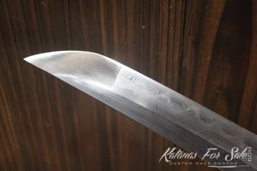 Fully Functional 1095 Carbon Folded Clay Tempered Shirasaya Wakizashi - Image 3