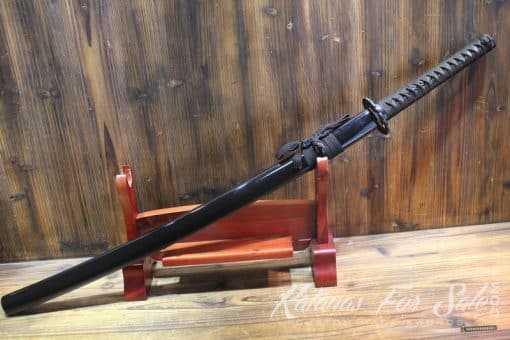 Japanese Hand Forged T10 Blue Acid Dye Clay Tempered Phoenix Katana Samurai Sword - Image 4