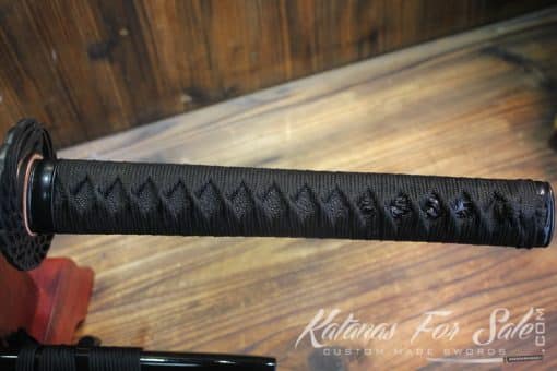 Japanese Hand Forged T10 Blue Acid Dye Clay Tempered Phoenix Katana Samurai Sword - Image 6