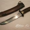 Hand Forged 1095 Folded Steel Rosewood Tanto