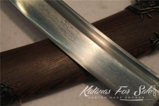 Hand Forged 1095 Folded Steel Rosewood Tanto - Image 5