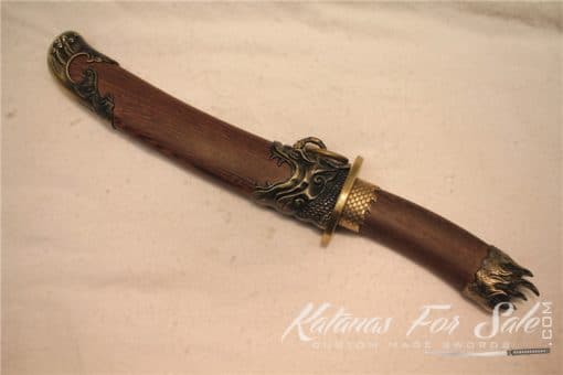 Hand Forged 1095 Folded Steel Rosewood Tanto - Image 3