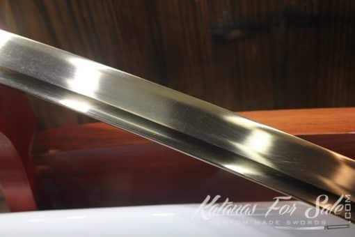 Hand Forged Gold Acid Dye 9260 Spring Steel Katana Phoenix Samurai Sword - Image 10