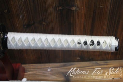 Hand Forged Gold Acid Dye 9260 Spring Steel Katana Phoenix Samurai Sword - Image 8
