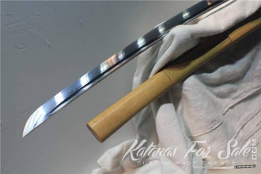 1060 Carbon Steel Hackberry Wood Shirasaya Sword - Image 6