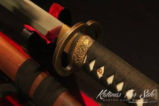 Fully Functional Japanese Katana Samurai Sword Folded Clay Tempered T10 Steel - Image 13