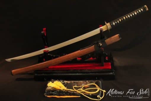 Fully Functional Japanese Katana Samurai Sword Folded Clay Tempered T10 Steel - Image 4