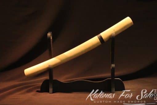 Traditional Japanese Tanto 1060 Folded Steel Tiger Shirasaya - Image 10