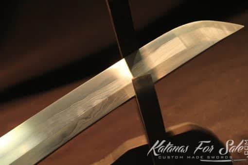 Traditional Japanese Tanto 1060 Folded Steel Tiger Shirasaya - Image 6