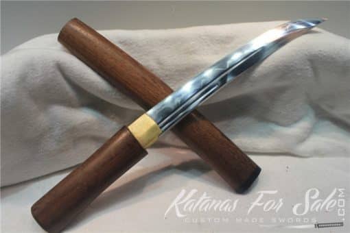 T10 Steel Clay Tempered Blade Shirasaya Tanto