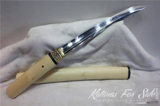 Hand Forged T10 Clay Tempered Shirsaya Tanto - Image 4