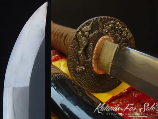 Hand Forged 1095 Steel Clay Tempered Katana - Image 2