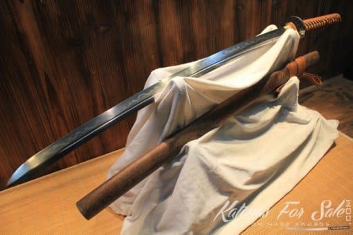 T10 Folded Clay Tempered Steel Double Edge Katana