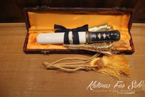 1060 Folded Carbon Steel Japanese Tanto Knife - Image 3