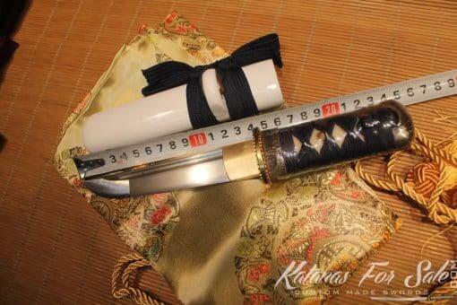 1060 Folded Carbon Steel Japanese Tanto Knife - Image 4