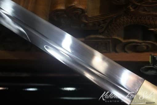 1060 Heat Tempered Carbon Steel Double Groove Tanto - Image 11