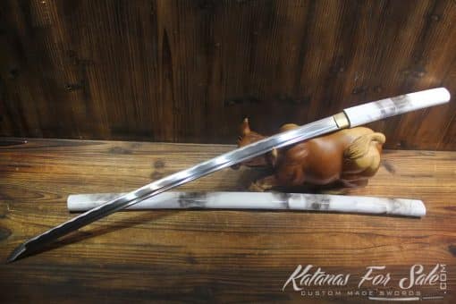 Hand forged 1060 Heat Tempered Shirasaya - Image 7