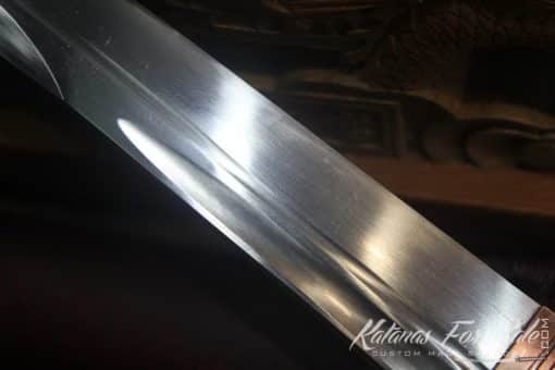 Fully Sharpened 1060 Heat Tempered Tanto with Blood Groove - Image 11