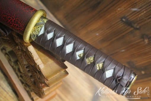 Fully Sharpened 1060 Heat Tempered Tanto with Blood Groove - Image 9