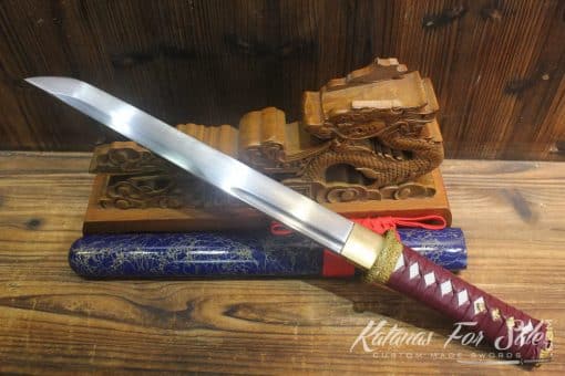 1060 Heat Tempered Carbon Steel Tanto - Image 7