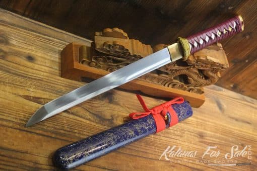 1060 Heat Tempered Carbon Steel Tanto - Image 5