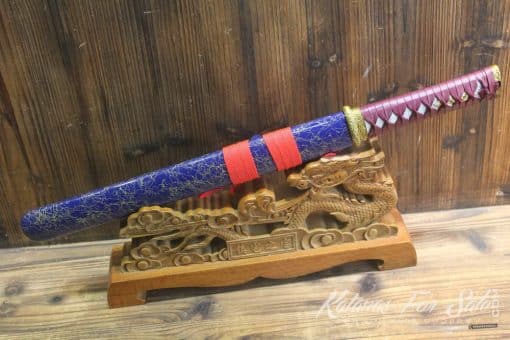 1060 Heat Tempered Carbon Steel Tanto - Image 3