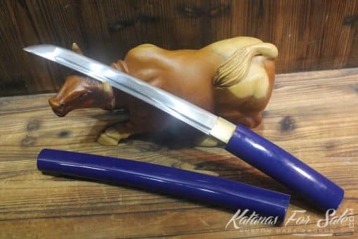 1060 Heat Tempered Katana, Wakizashi & Tanto Shirasaya Set - Image 25