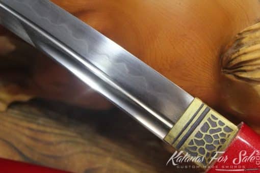 T10 Steel Clay Tempered Double Groove Tanto - Image 3