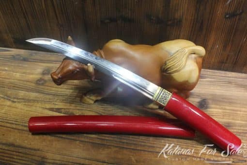 T10 Steel Clay Tempered Double Groove Tanto - Image 5