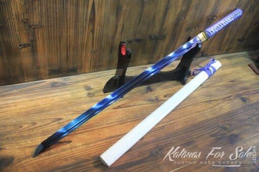 Hand Forged Blue Acid Dye High Carbon Steel Ninjato Samurai Sword
