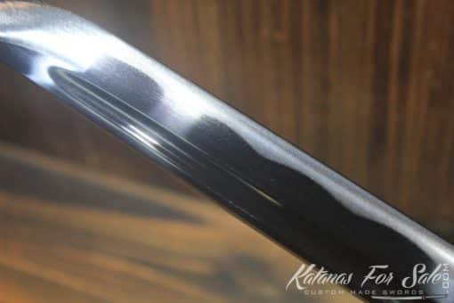 Black Acid Dye 1060 Carbon Steel Ninjato Wakizashi Sword - Image 8