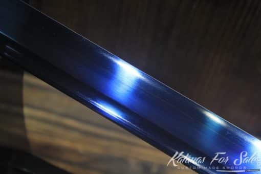 Hand Forged Blue Acid Dye High Carbon Steel Ninjato - Image 10