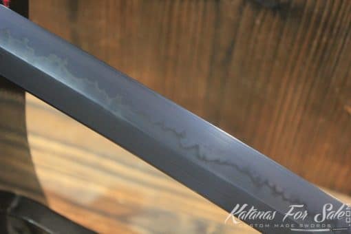 Hand Forged Black Acid Dye T10 Steel Samurai Sword Katana - Image 4