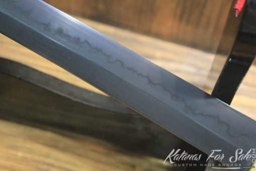 Hand Forged Black Acid Dye T10 Steel Samurai Sword Katana - Image 13