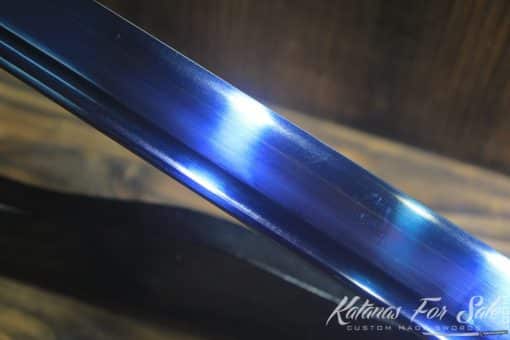 Hand Forged Blue Acid Dye High Carbon Steel Ninjato - Image 9