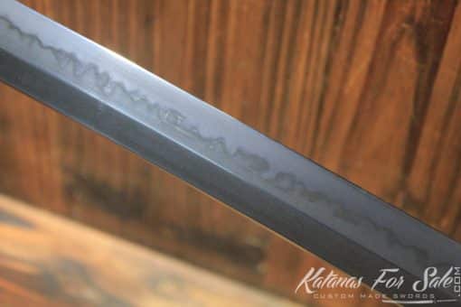 Hand Forged Black Acid Dye T10 Steel Samurai Sword Katana - Image 11