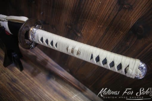Gold Acid Dye High Carbon Steel Katana with High Quality Copper Fittings - Image 6