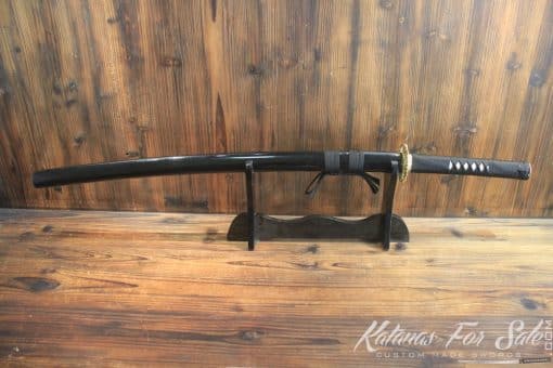 Hand Forged Gold Acid Dye High Carbon Steel Katana Samurai Sword - Image 7