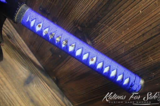 Hand Forged Blue Acid Dye High Carbon Steel Ninjato - Image 6
