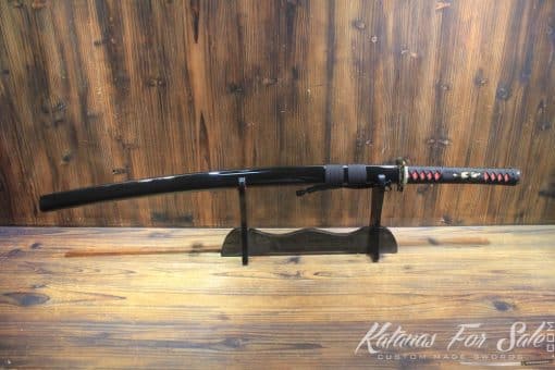 Hand Forged Black Acid Dye T10 Steel Samurai Sword Katana - Image 8